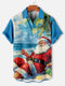 Men's Christmas Funny Graphic Short Sleeve Hawaiian Shirt